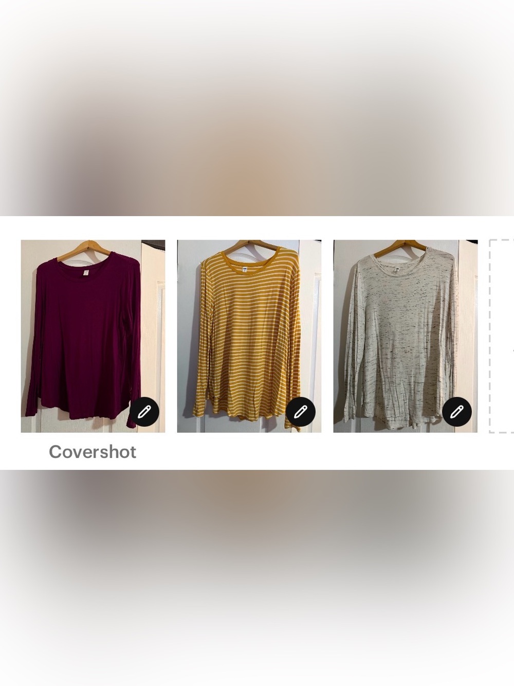 3 Old Navy luxe lightweight Long Sleeve Crewneck Tops, size XXL